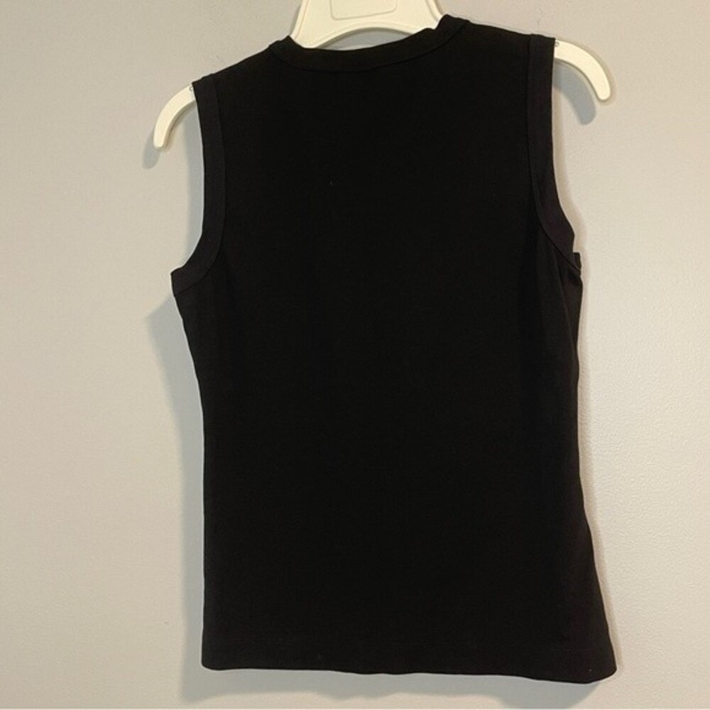 Club Monaco Womens M Black Sleeveless Blouse Top - Picture 2 of 4